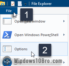 Access Explorer underline options