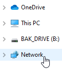 Access the local network from File Explorer