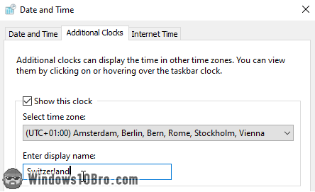 Add one or two new time zones
