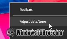 Adjust your date and time settings