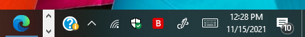 Always show important icons in your taskbar