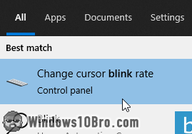 Change how often the cursor blinks