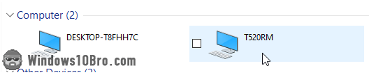 Connect to a network drive or shared folder