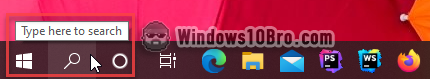 Cortana search box now hidden from the taskbar