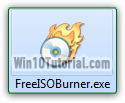 Launch Free ISO Burner to write your DVD
