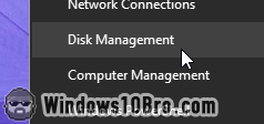 Launch the Disk Management tool