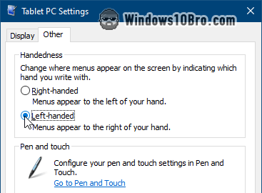 Make menus appear on the right