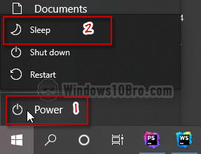 Manually put Windows to sleep