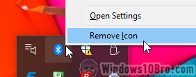 Permanently remove an icon from your taskbar