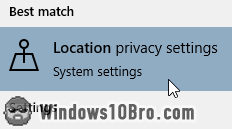 Re-enable / disable location services