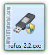 Running Rufus USB creator requires administrator password