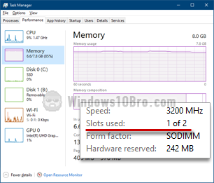 See if you have an available RAM slot in your PC