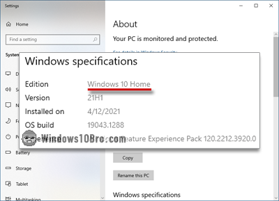 See which edition of Windows 10 you are running