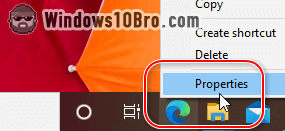 Shift-right-click on a taskbar button