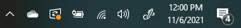 Taskbar icon for new Windows Updates available