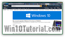 Windows 10 product page on Amazon.com