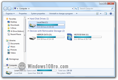 Windows Explorer in Windows 7