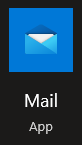 Windows Mail app icon in the start menu