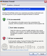The Windows XP Firewall