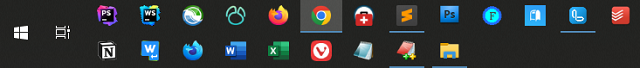 Your taskbar quickly gets too crowded with programs